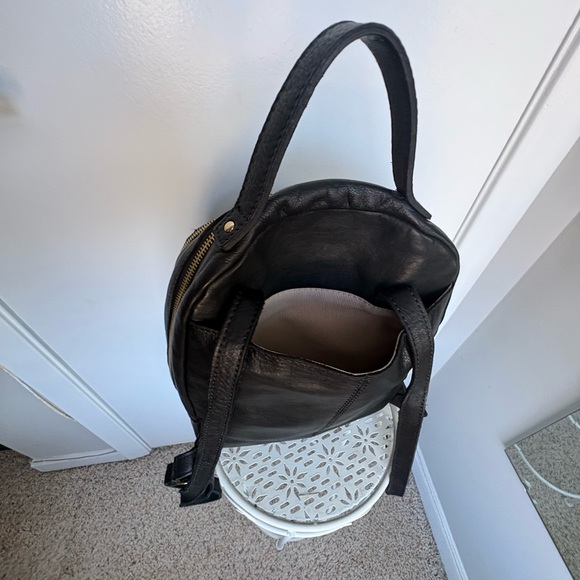 Margot Classic Black Leather Backpack - Picture 11 of 11